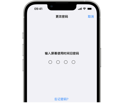 雅江iPhone屏幕维修分享iPhone屏幕使用时间密码忘记了怎么办 