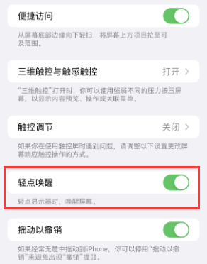 雅江苹果授权维修站分享iPhone轻点无法唤醒怎么办 