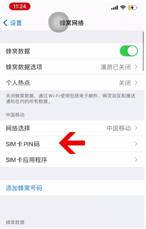 雅江苹果14维修网分享如何给iPhone14的SIM卡设置密码 